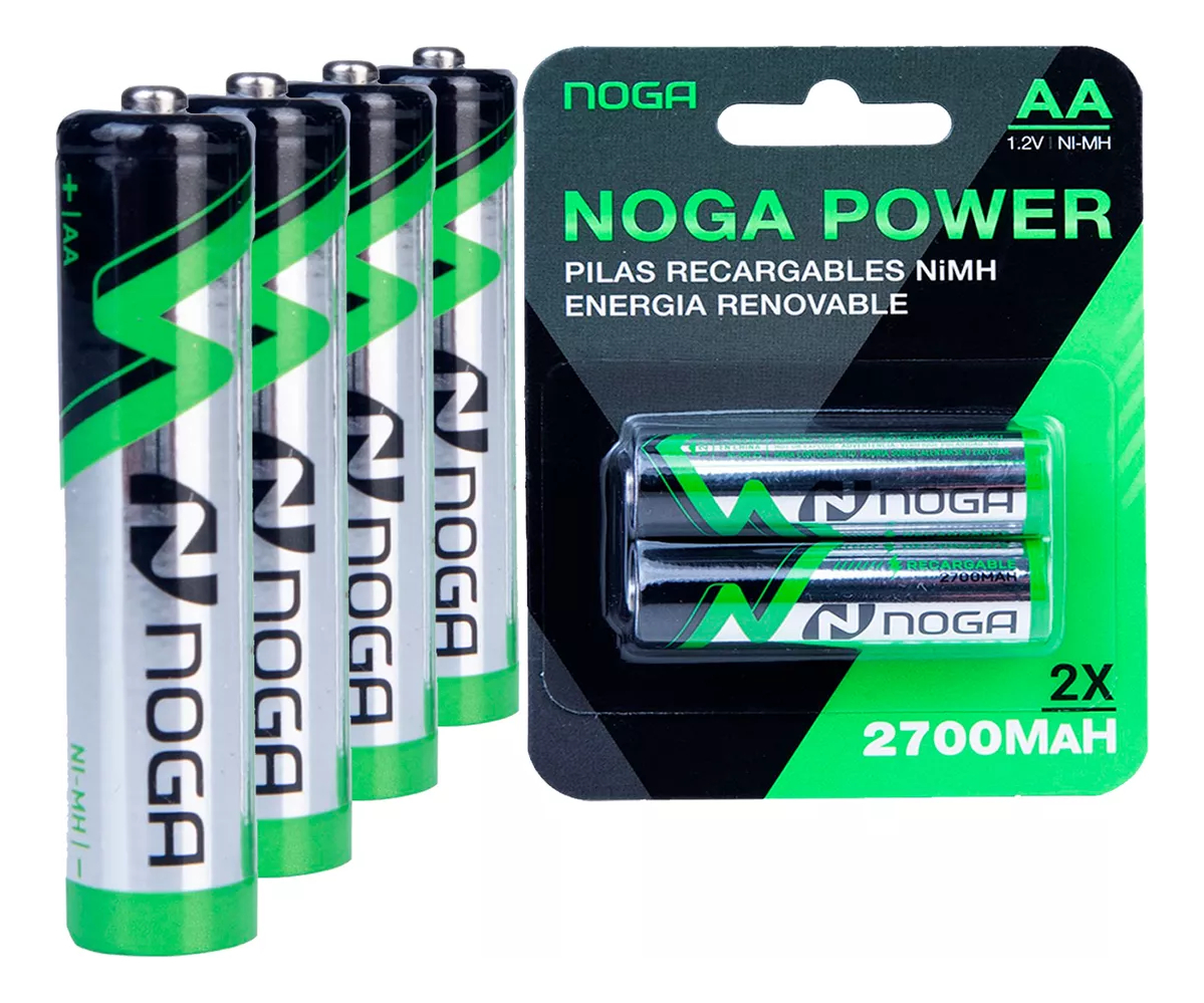 PILAS RECARGABLE NOGA AA X2