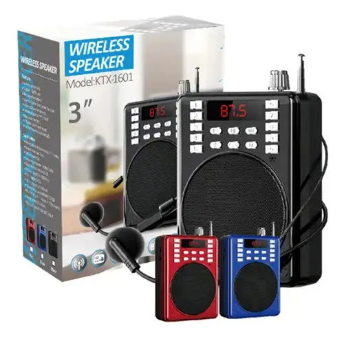 PARLANTE RADIO MICROFONO