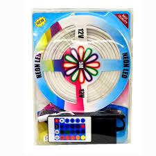 TIRA LED NEON RGB 5M C/ CONTROL 12V IP65