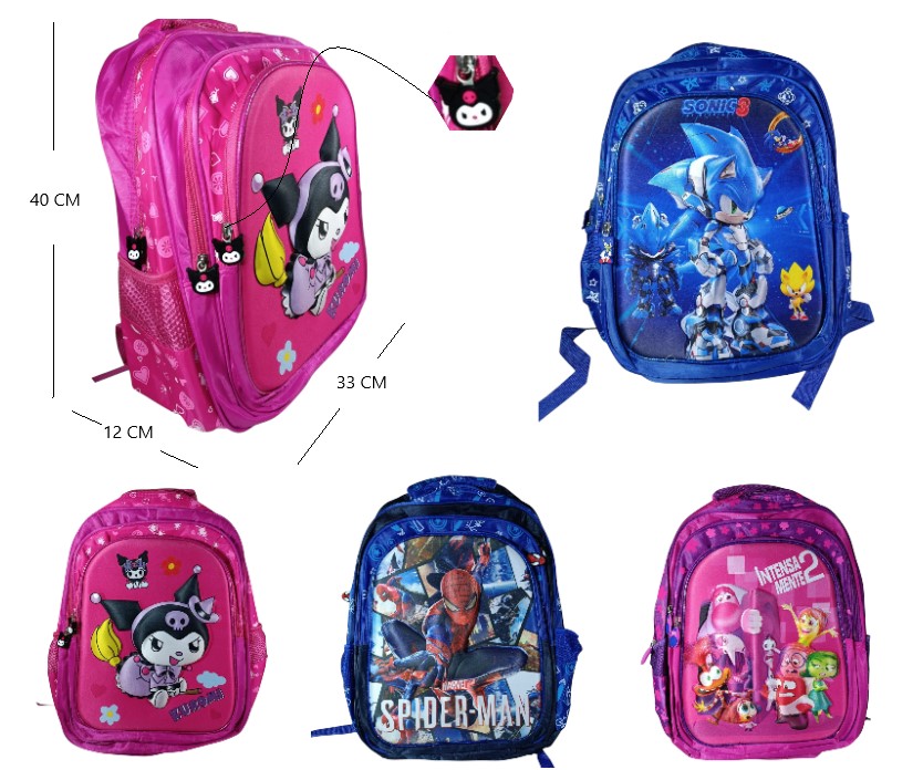 MOCHILAS PERSONAJES