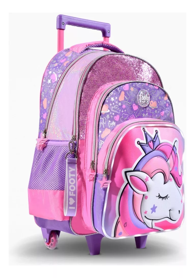 MOCHILA FOOTY CON LUZ CARRO 18