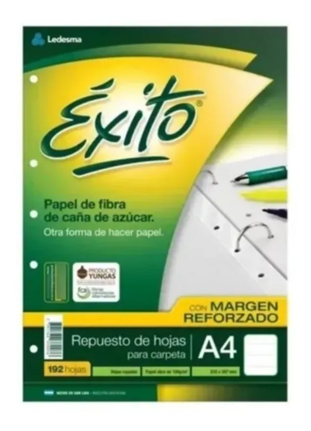 REPUESTO A4 EXITO 192 H. MARGEN REFORZADO