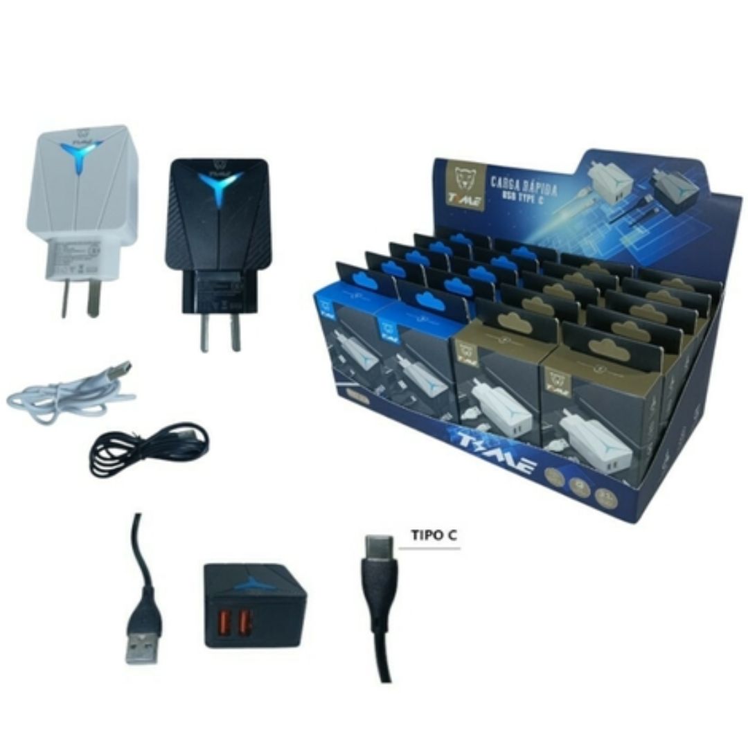 CARGADOR TIPO C TIME 3.1 CARGA RAPIDA