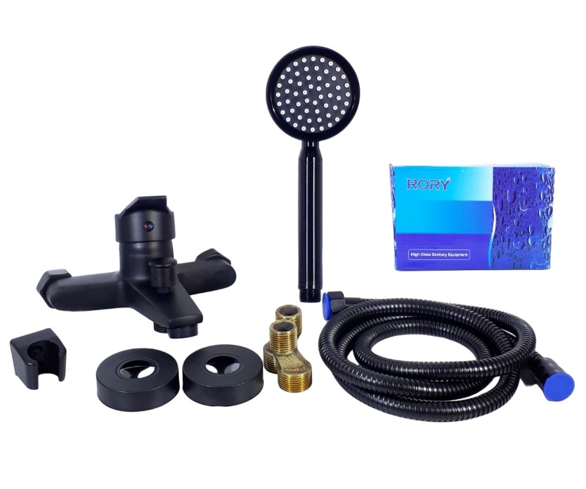 CANILLA SET DE DUCHA NEGRO ED50