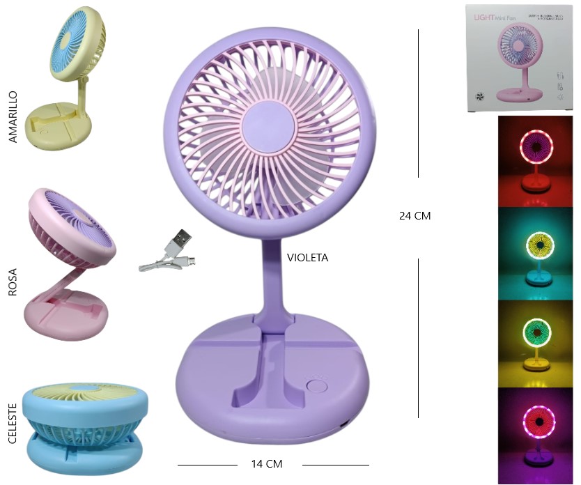VENTILADOR CON LUZ