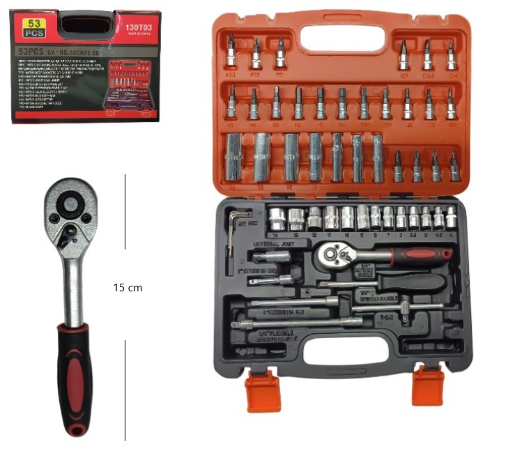 SET DE LLAVE TUBO 53PCS